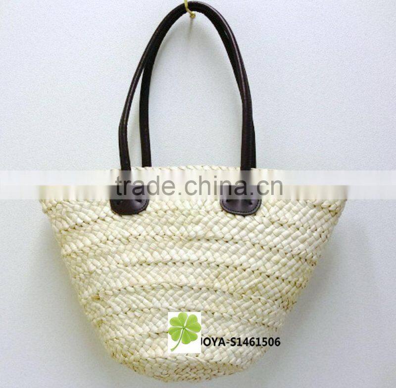 Large straw beach bag