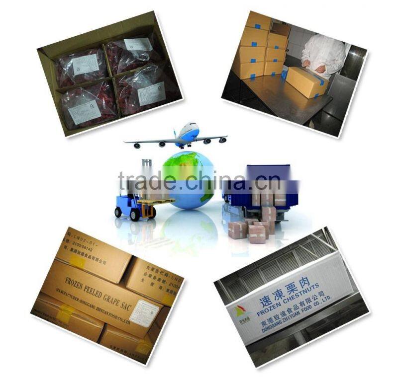 Hot selling grade A frozen chestnuts peeled packed