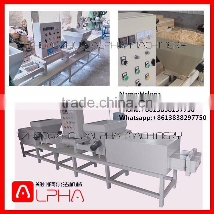 Four heads sawdust wood extruder machine /Hot press wood pallet block making machine