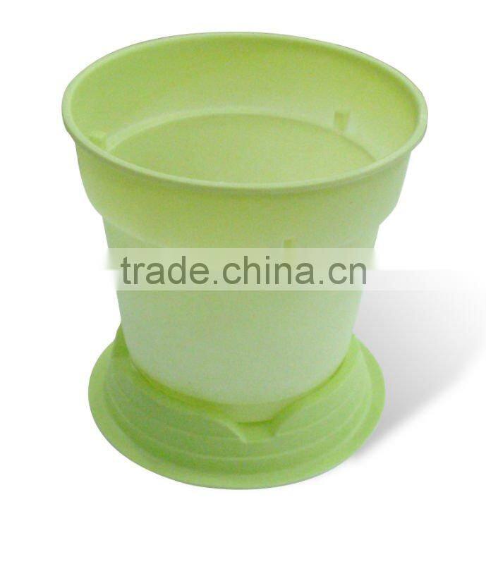 Biodegradable disposable eco friendly plastic flower pot