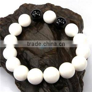 wholesale Natural white Tridacna Stone Shell Beads, Tibetan Prayer Beads(D:10mm x 14/ Strand)