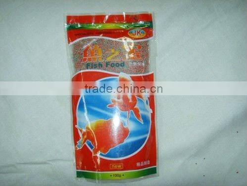 Plastic bag fish food