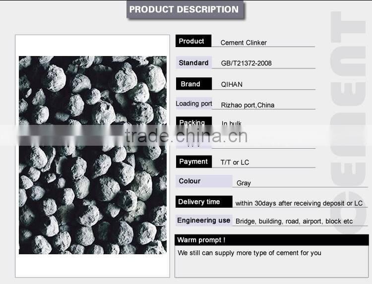 Grey Portland Cement Clinker