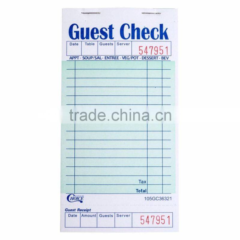 Bulk Custom Made USA Restaurant Guest Checks (XJJD42-2)