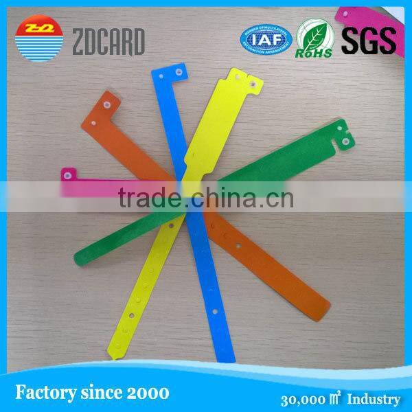 Party Favor Event RFID smart one time used PVC bracelet disposable paper wristband