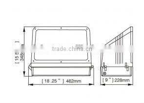 60W Cool White LED Bedside Wall Lamps Outdoor Waterproof