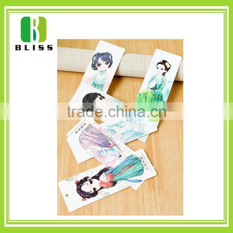 OEM cunstom wholesale kids bookmarks paper folding bookmarks for books print