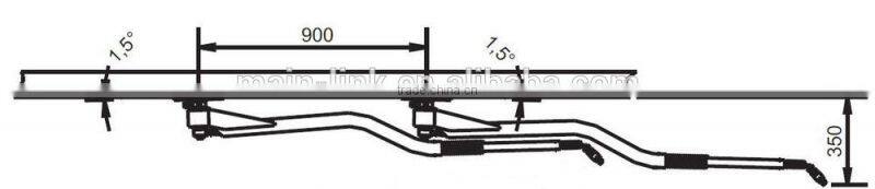 High pressure ceiling boom for car wash