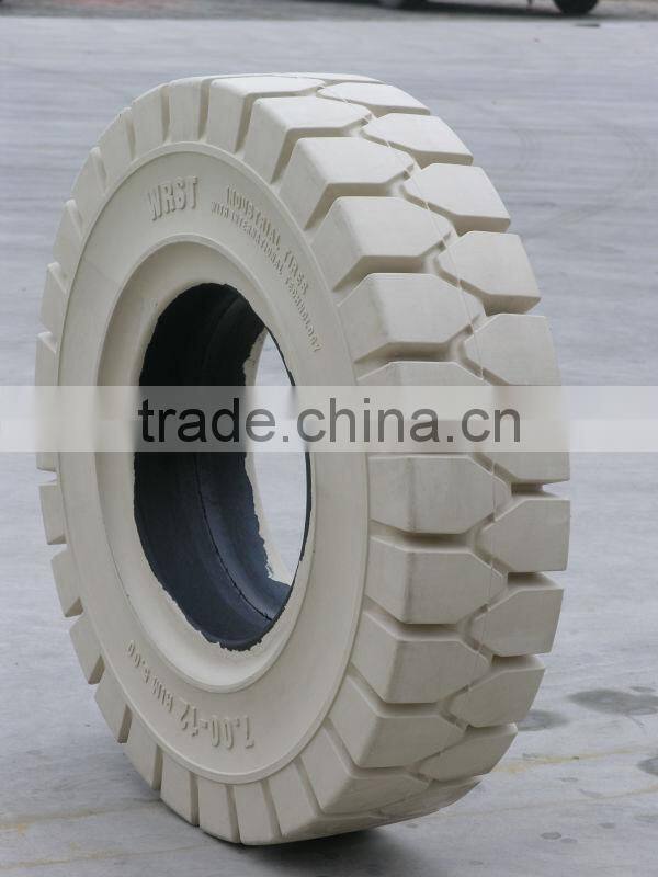 Top Sales Industrial Tyre 28x9-15 12pr, Forklift Non Marking White Solid Tires