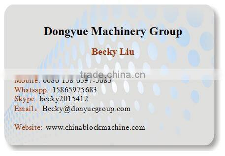 Dongyue QT4-30 diesel engine hydraulic burn free brick making machine price