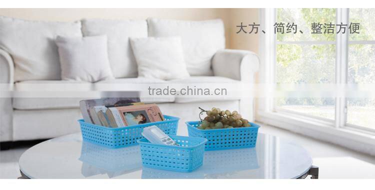 Multifunctional draining storage basket--pink(L)