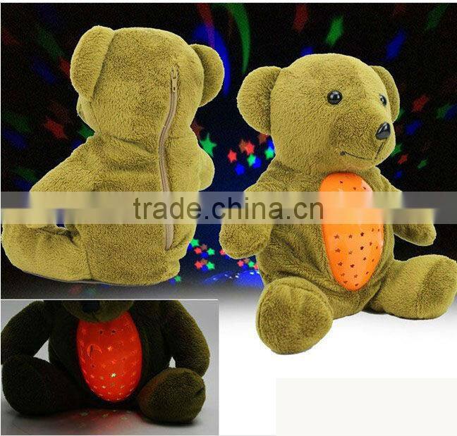 TX70215 Bear Musical portable projector light