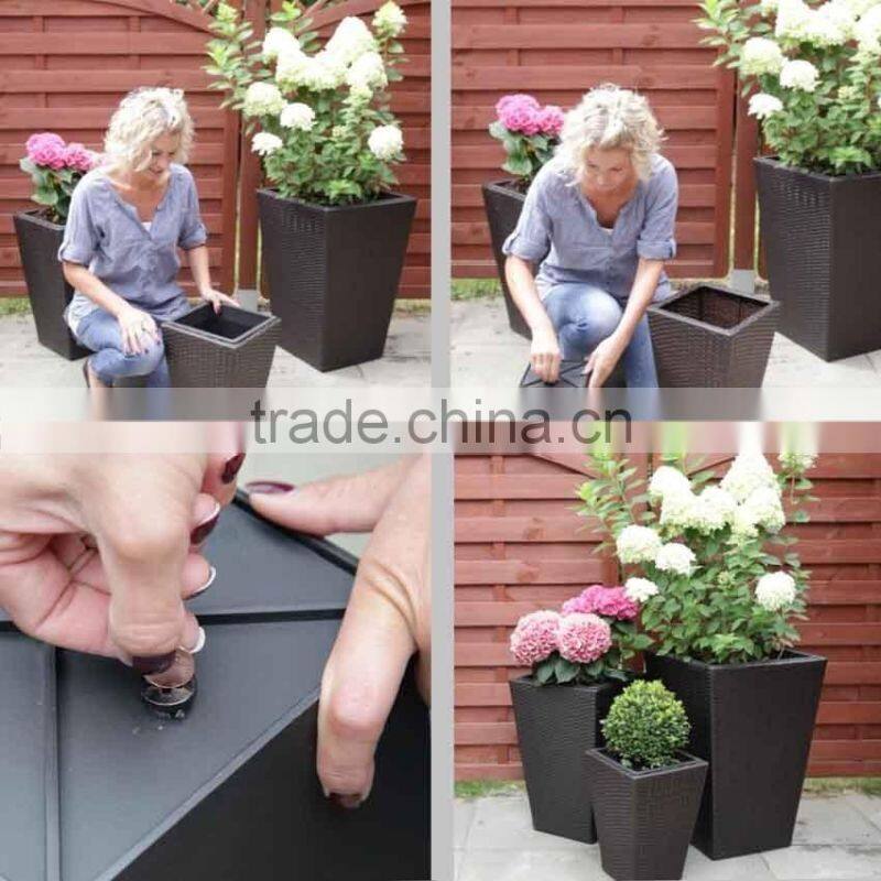 Wholesale handwoven rattan storage dough proofing poly rattan plastic bread basket