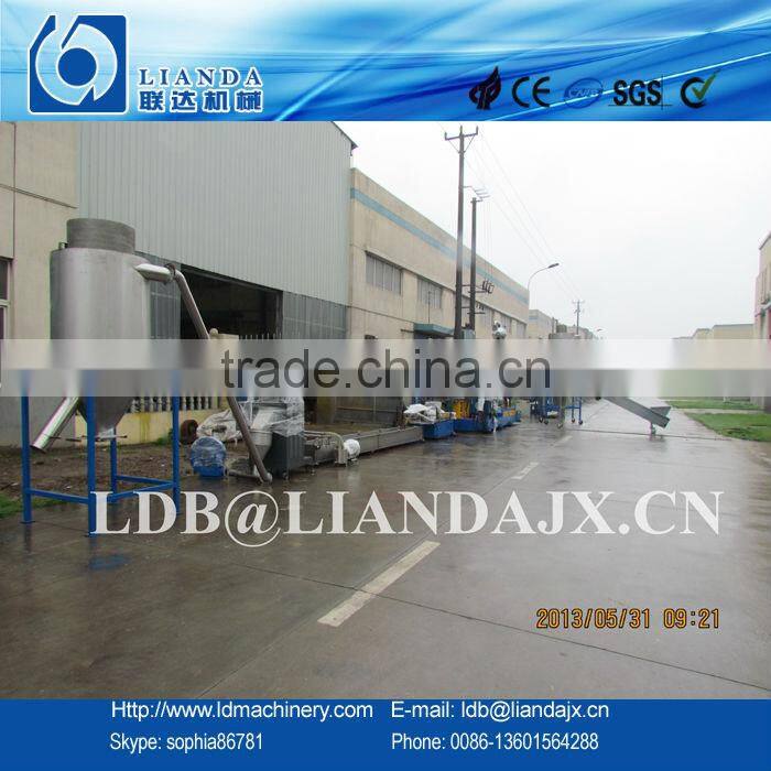 plastic film crushing compacted granulator machine