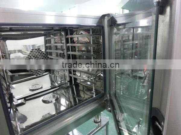 Hot sale commercial baking oven,6 deck combi steam oven with rack(ZQF-061DX)