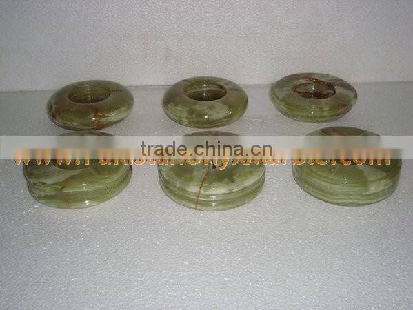 PAKISTAN FACTORY MADE ONYX CIGARETTE ASHTRAY HANDICRAFTS