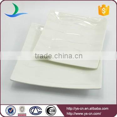 Wholesale restaurant cheap porcelain bulk white catering dinner plates