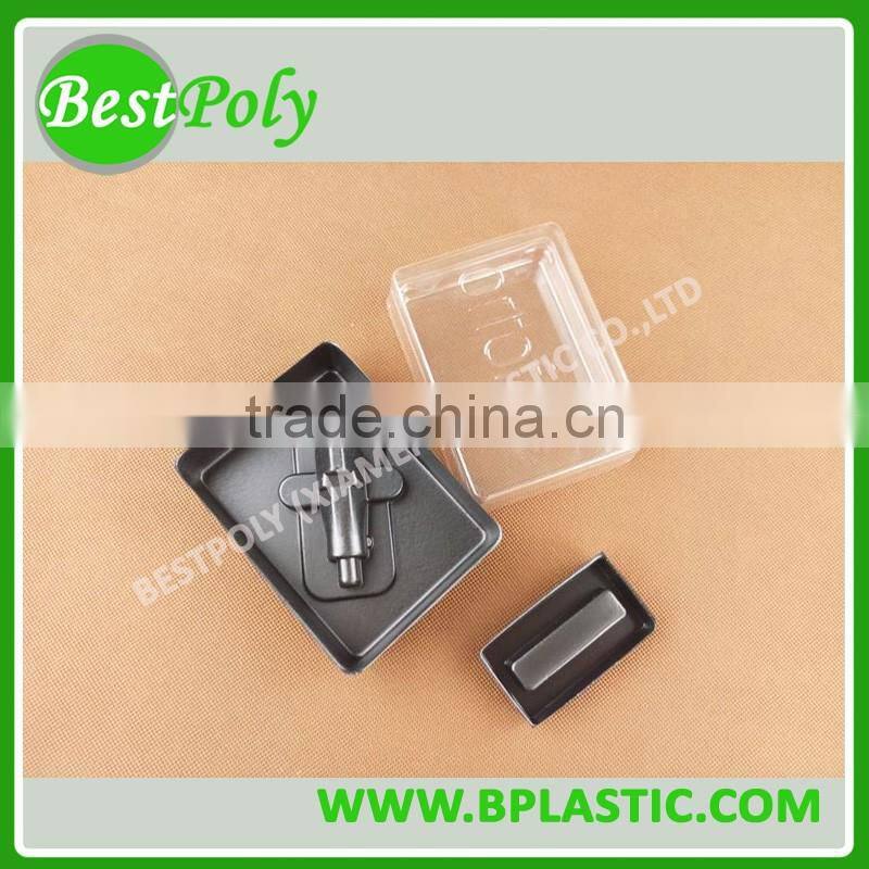 Black flock tray PS flocking tray for electronic