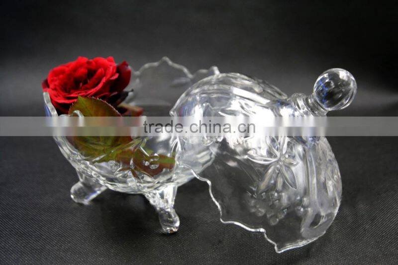 Wholesale crystal glass sugar bowl