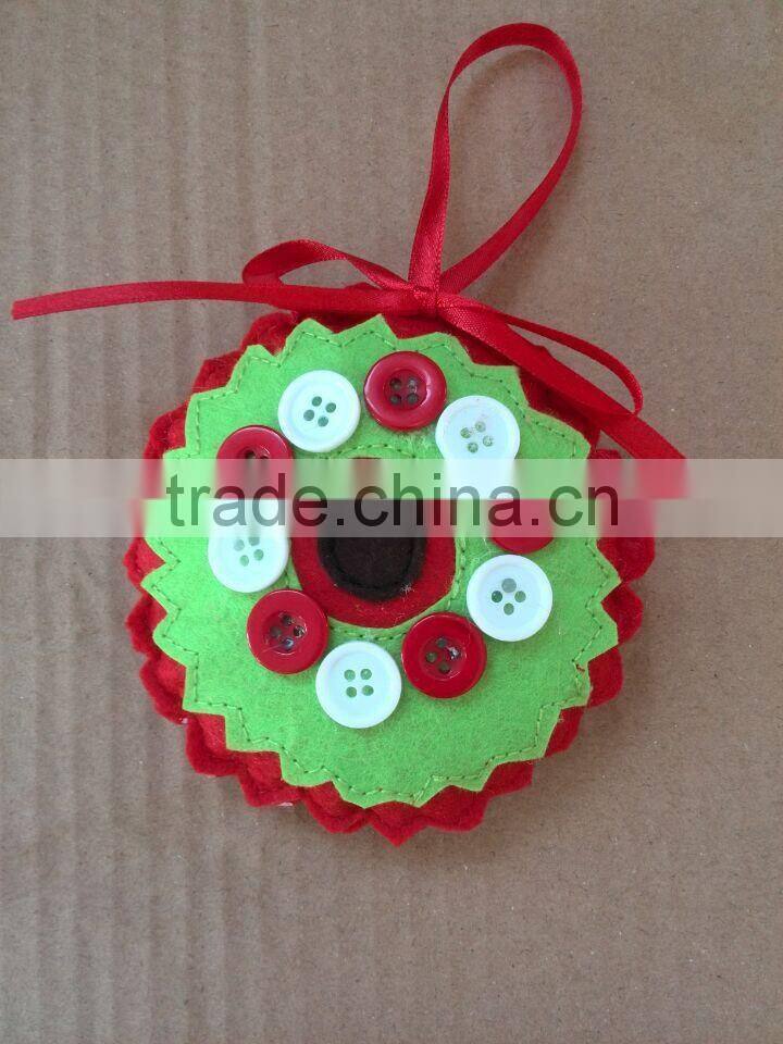 Felt handmade christmas decoration/christmas ornaments, round