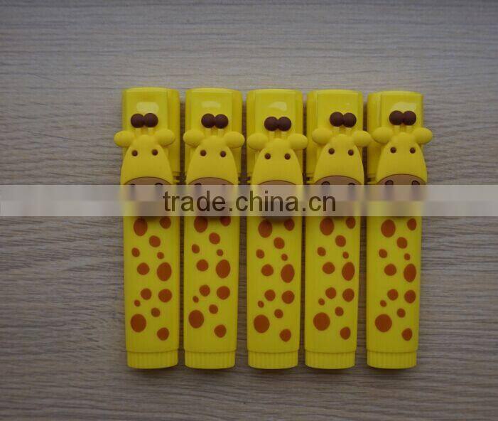Lovely promotional highlighter maker pen with giraffe head