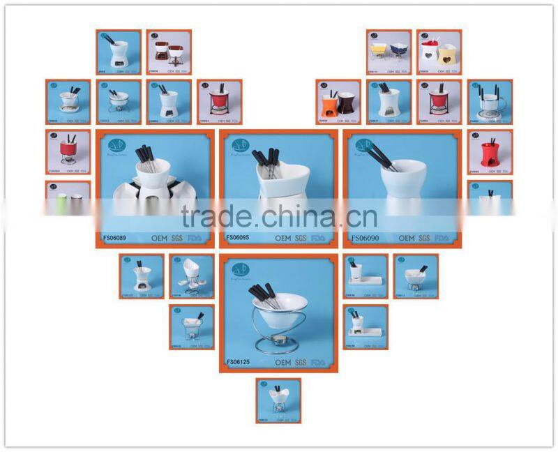 chocolate melting pot fondue pots,fondue set,ceramic fondue,fondue