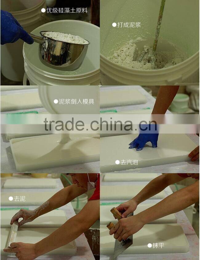 2016 Hot Sale eco-friendly bathroom skid mat Natural diatomite quick water absorption skid pad