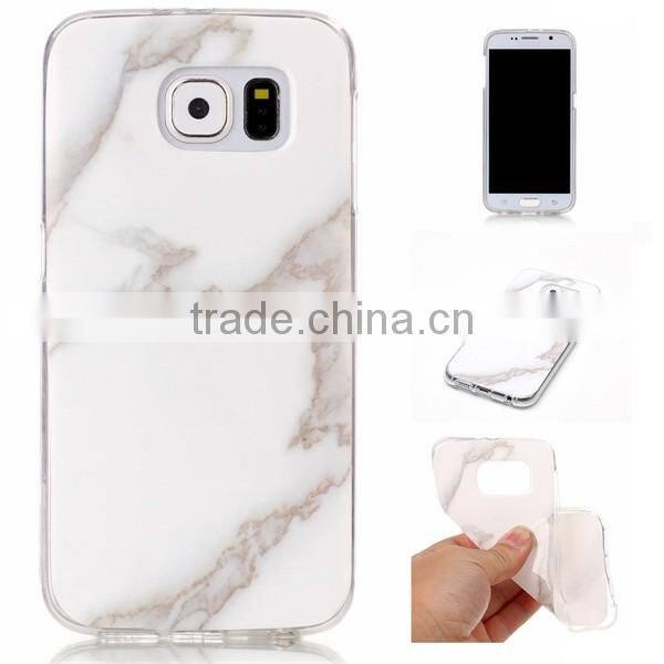 China phone case manufacturer, 2017 hot selling imd marble back cover for samsung s6 s6 edge
