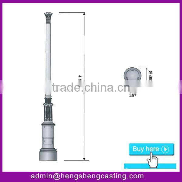 China supplier antique cast iron park lamp posts