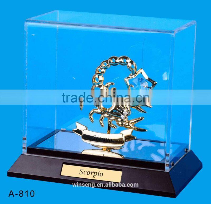 24K gold plated Aries Stand Packed in Acrylic Box