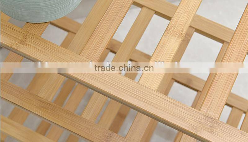 Factory price wholesale 4 tier practical promotion wooden shoe rack