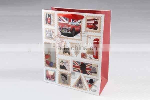 Foldable Gift Bag With Stamp Patterns/ Shopping Bag