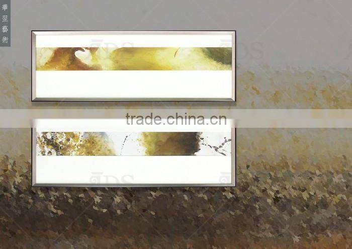 New Design Glass Group Painting Natural Scenery for Home Decoration