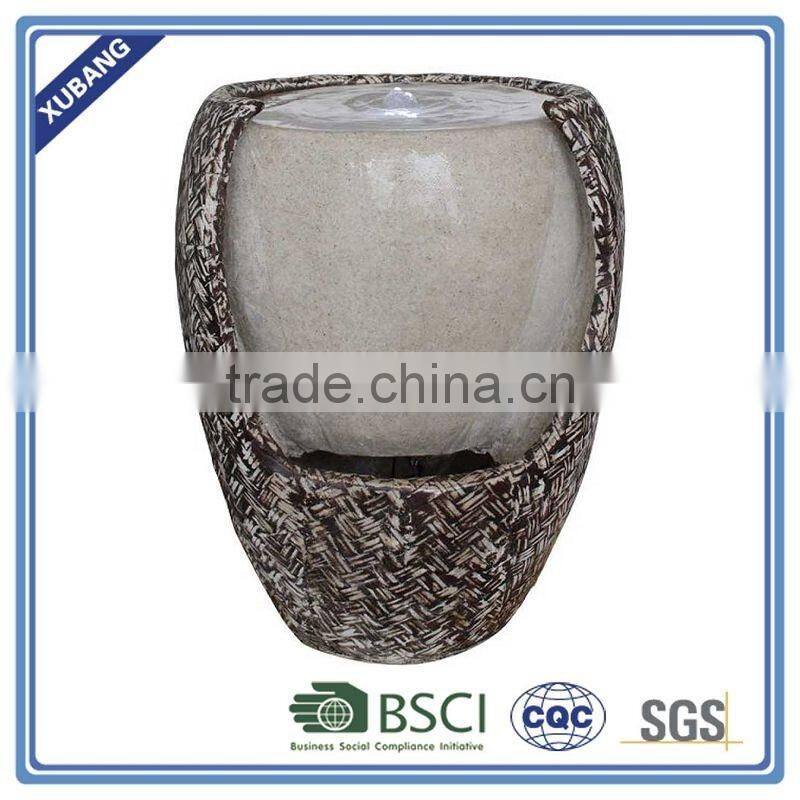 Large Decorative urns water fountain Chinese water feature for garden