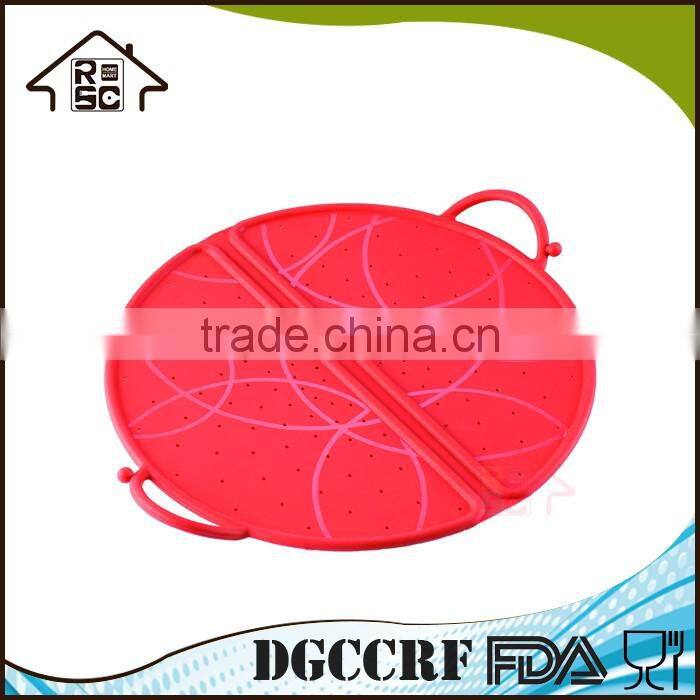 NBRSC Multifunction Foldable Silicone Pot Strainer Splatter Screen Guard