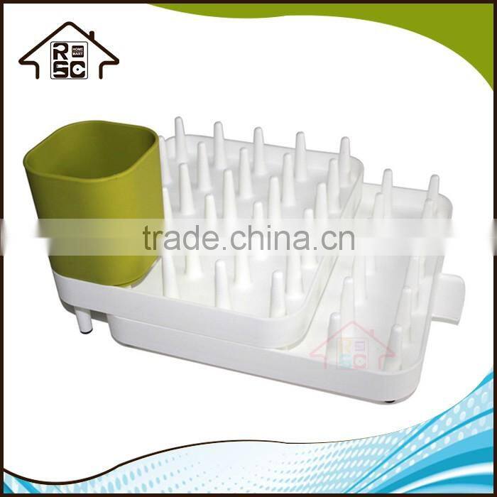 NBRSC Adjustable Plastic Dish Plate Drying Rack Kitchen Drainer Draining Holder Storage Tray