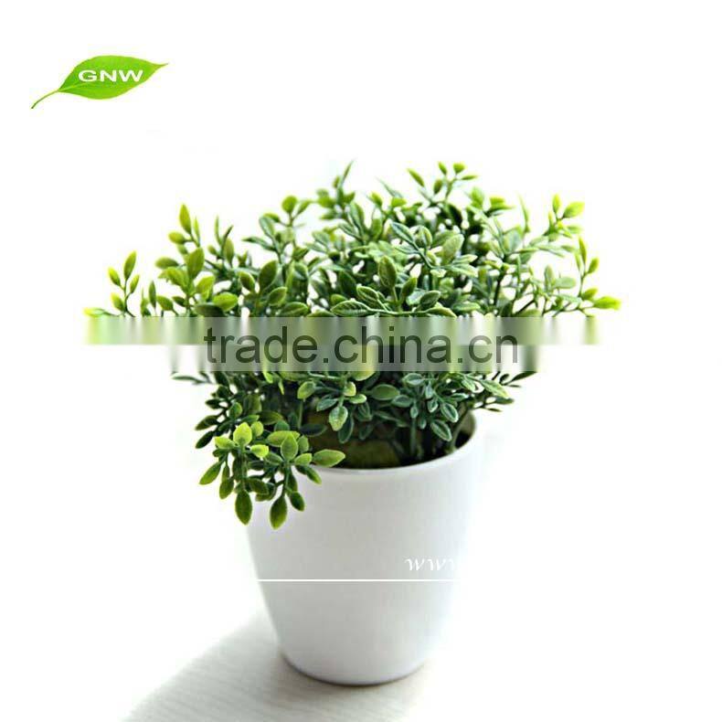 GNW GP018 Artificial Potted Plant Small Ornamental Bonsai Plants Centerpieces on Table