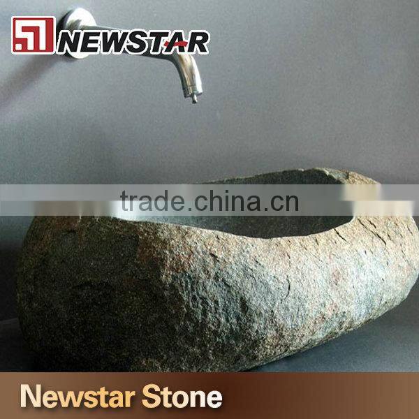 Natural stone wash basin,stone sink,river stone sink