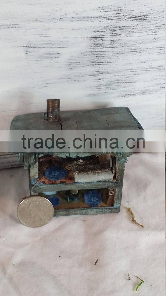 Tiny miniatures. Christmas house.