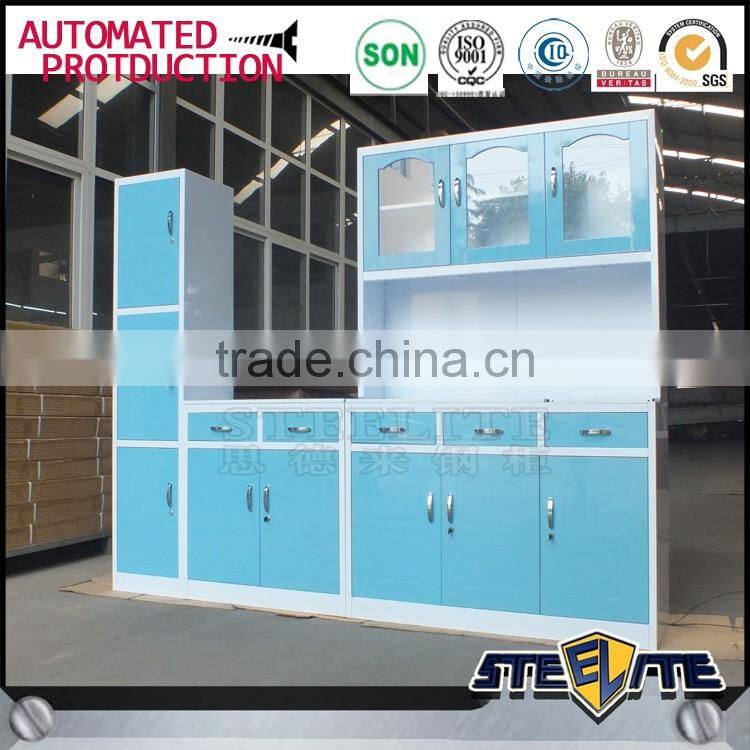 Hot sale steel kitchen furniture display kitchen cabinets for sale