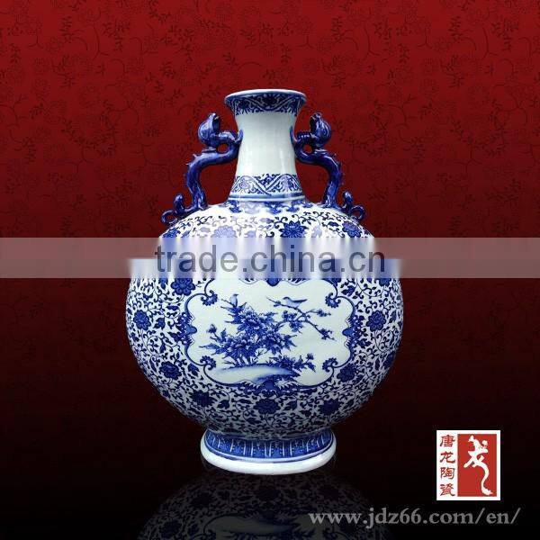 New york althlete award vase blue white prize design ceramic vase