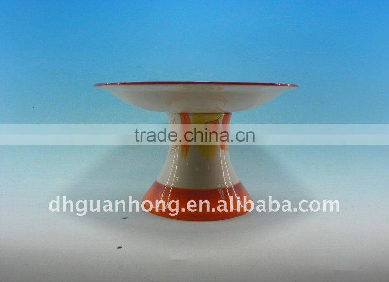 2012 New Design of Ceramic Cake Dish