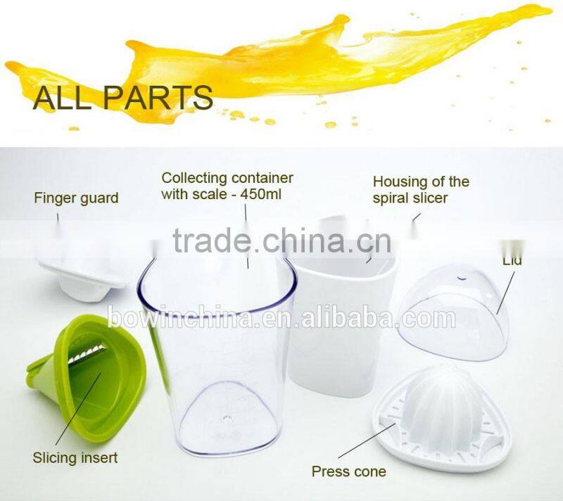 2017 New 2 in 1 Vegetable and Oranger Juicer kitchen spiral slicer