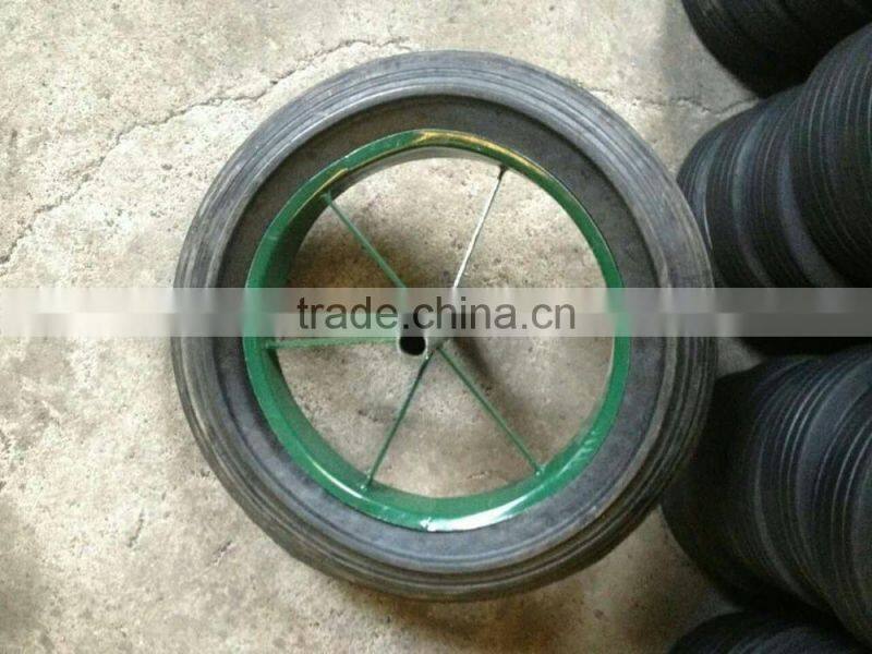 Solid rubber wheel size 15*3 solid wheel