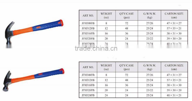 Factory price firm hand tool types of hammers on sale
