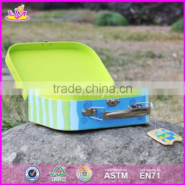 2017 new design lovely wooden kids toy storage W08C172