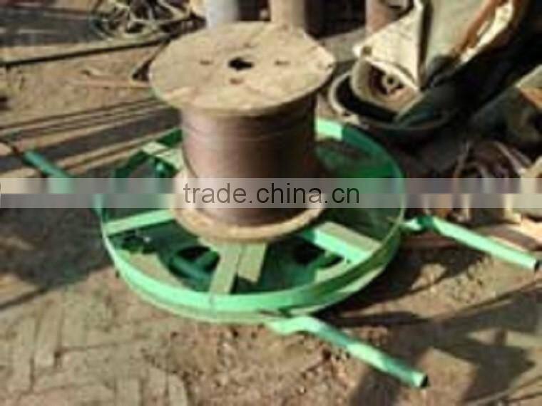 Horizontal cable releasing pay-off stand / Disk cable drum stand