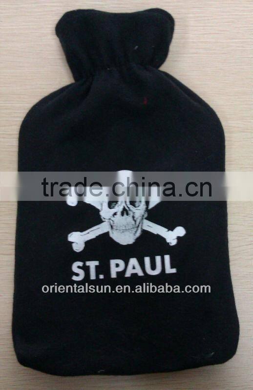 Black Mummy Hot Water Bottle with cover