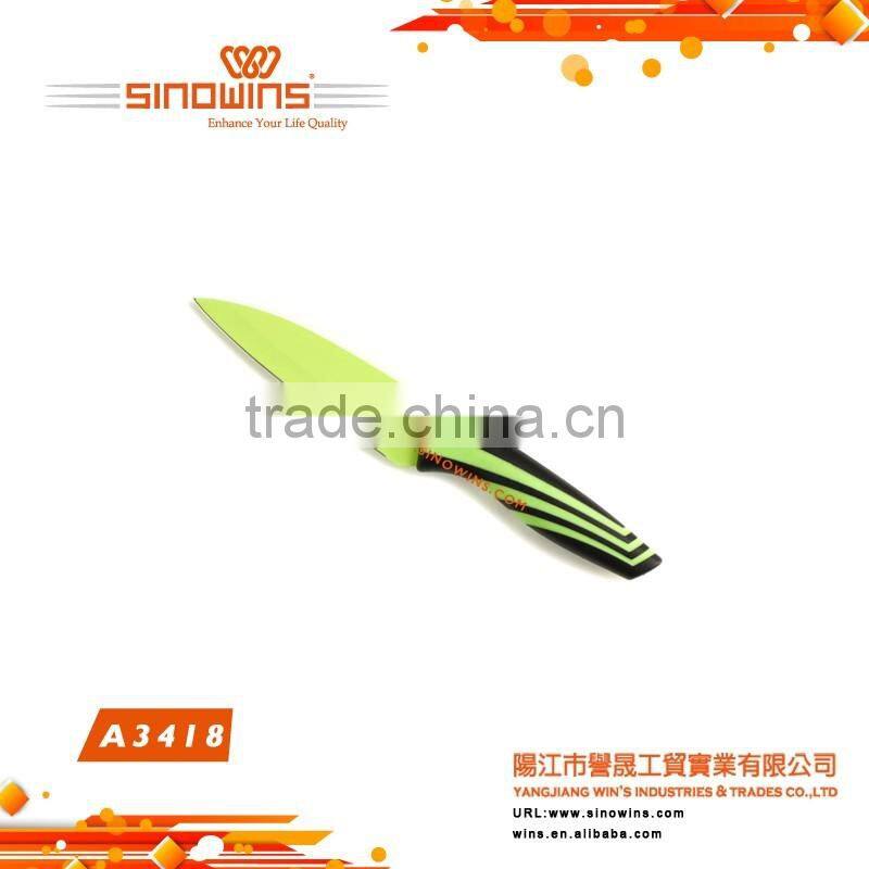 A3418-1 New design Stainless Steel Kitchen Knife Set with Non-stick Coating