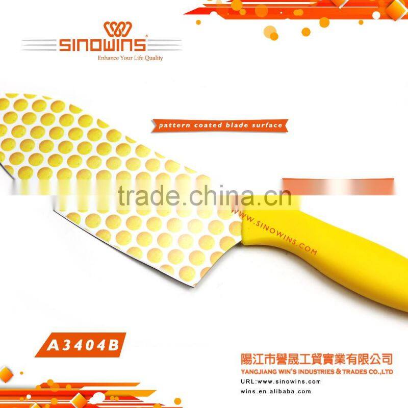 A3404-5 Super Quality Stainless Steel Kitchen Knife Set with Non-stick Coating